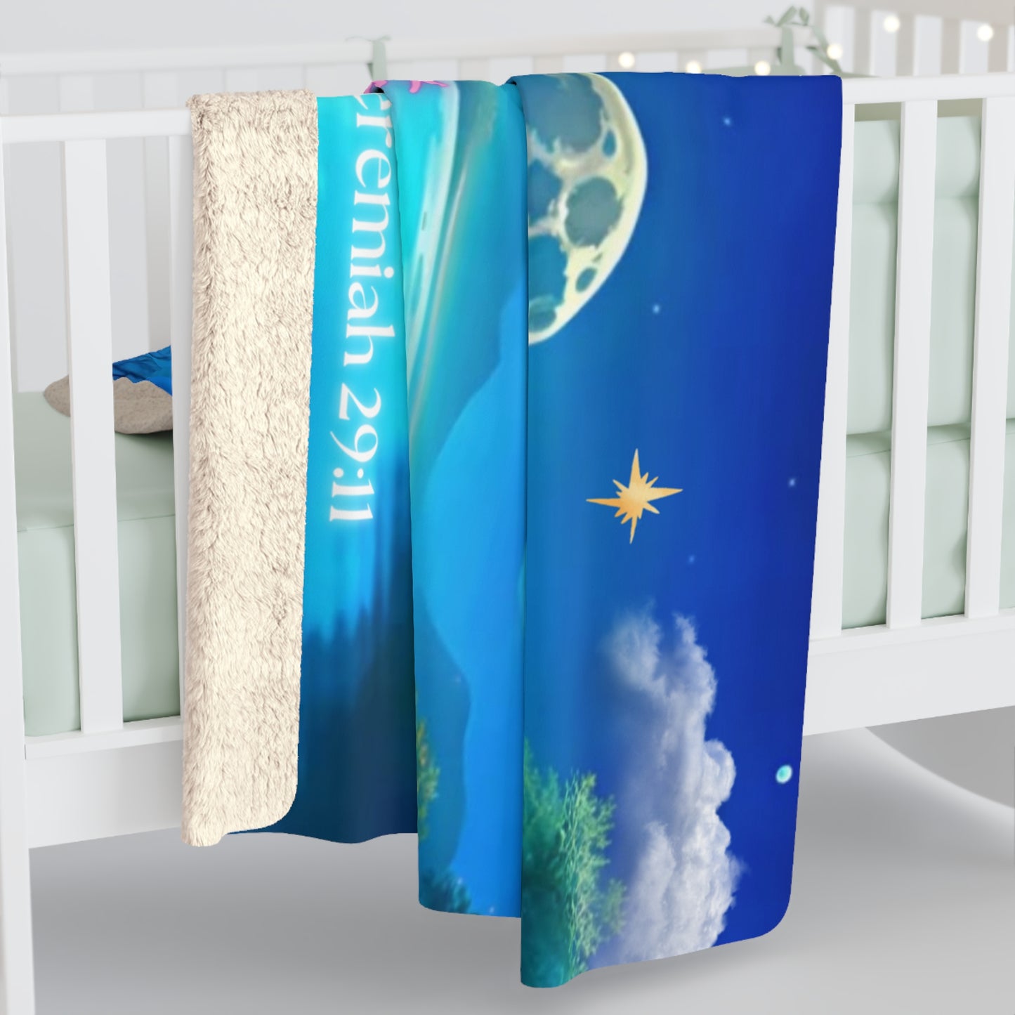 Jeremiah 29:11 Bible Verse Blanket – Christian Fleece Throw – Scripture Blanket for Women –Inspirational Faith Sherpa Blanket