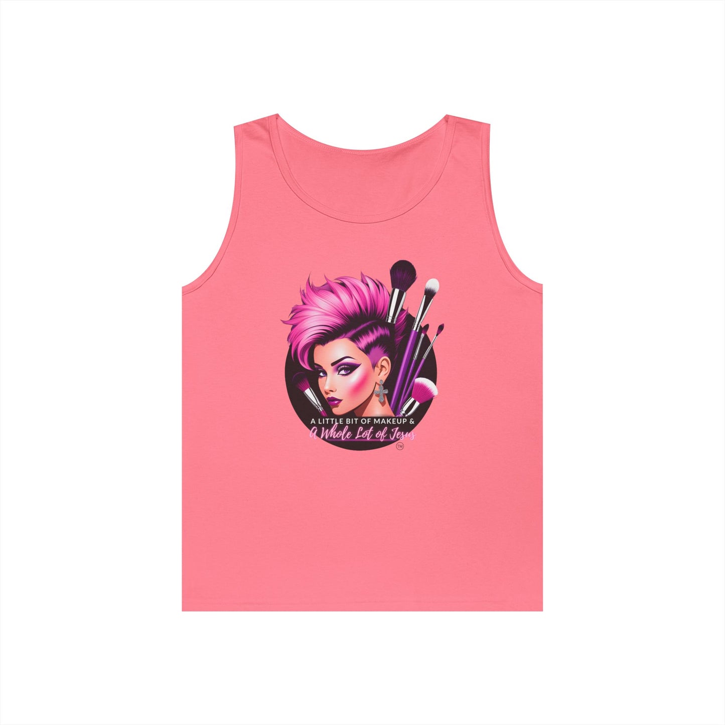 A Little Bit of Makeup & A Whole Lot of Jesus Tank Top – Bible Verse Shirt